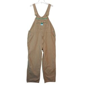 Liberty Overalls Mens 38 Brown Duck Canvas Bib Workwear